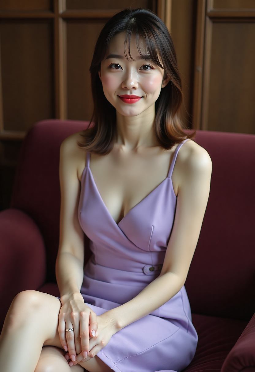 霞光下的古城与高塔